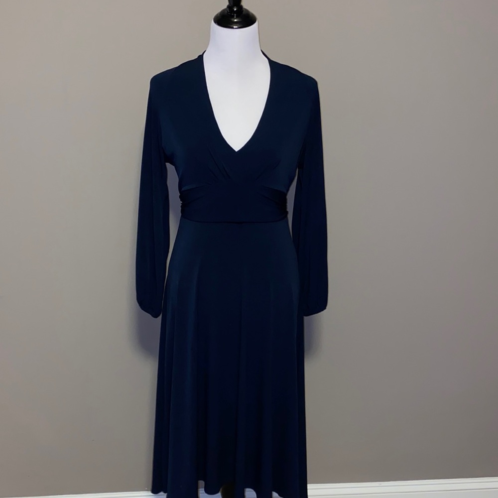 Moda International Navy Blue Dress